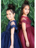 Cape Sleeves Pearls 3D Floral Lace Tulle Flower Girl Dress Cape Sleeves Pearls 3D Floral Lace Tulle Flower Girl Dress